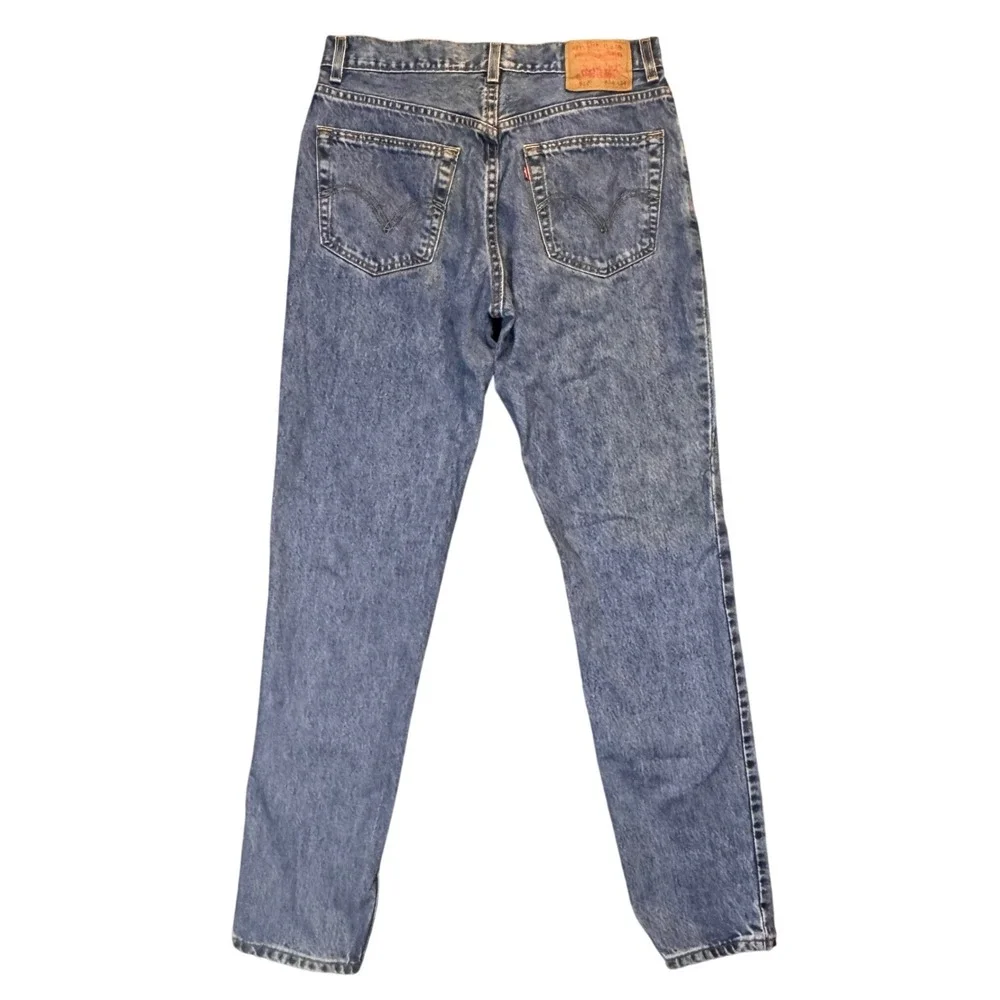 Levis 512 Blue Denim Jeans Slim Fit Mens 34x34 Mid Rise Tapered Cotton‎ Vntg Y2K